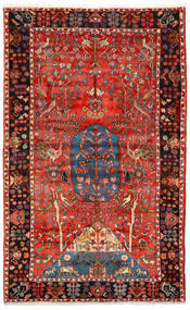  Orientalischer Nahavand Old Teppich 156X256 Rot/Braun Wolle, Persien/Iran Carpetvista