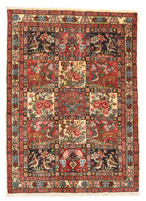 絨毯 ペルシャ バクティアリ Collectible 105X145 茶色/ベージュ (ウール, ペルシャ/イラン)