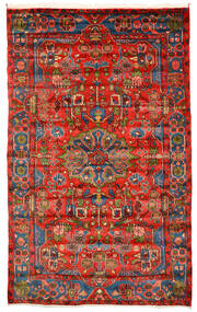 Nahavand Old Rug 157X253 Red/Brown Wool, Persia/Iran Carpetvista