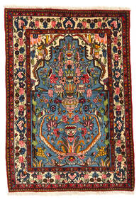 絨毯 ペルシャ バクティアリ Collectible 104X152 茶色/ダークレッド (ウール, ペルシャ/イラン)