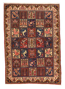  Orientalischer Bachtiar Collectible Teppich 108X152 Braun/Dunkelrosa Wolle, Persien/Iran Carpetvista