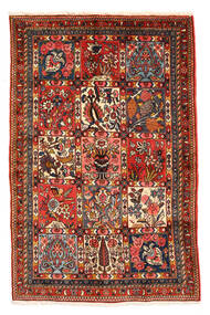 98X150 Tapete Oriental Bakhtiari Collectible Vermelho Escuro/Vermelho (Lã, Pérsia/Irão) Carpetvista