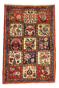 Tapete Persa Bakhtiari Collectible 105X156 Vermelho Escuro/Vermelho (Lã, Pérsia/Irão)