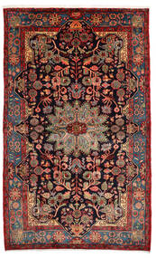  Orientalischer Nahavand Old Teppich 157X260 Dunkelrot/Rot Wolle, Persien/Iran Carpetvista