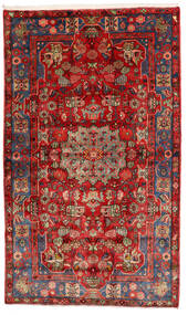 絨毯 オリエンタル ナハバンド オールド 153X256 レッド/茶色 (ウール, ペルシャ/イラン)