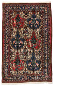 97X156 Bakhtiar Collectible Matta Orientalisk Mörkröd/Röd (Ull, Persien/Iran) Carpetvista