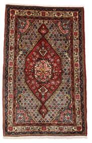 絨毯 バクティアリ Collectible 100X158 茶色/オレンジ (ウール, ペルシャ/イラン)