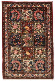  Perzisch Bakhtiar Collectible Vloerkleed 106X161 Zwart/Donkerrood (Wol, Perzië/Iran)