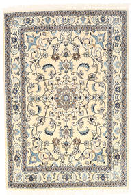 絨毯 ペルシャ ナイン 165X244 ベージュ/グレー (ウール, ペルシャ/イラン)