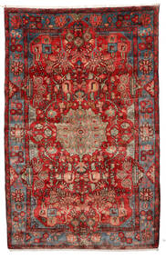  Orientalsk Nahavand Old Teppe 155X250 Rød/Mørk Rød Ull, Persia/Iran Carpetvista