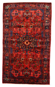  Nahavand Old Rug 151X260 Persian Wool Red/Dark Red Small Carpetvista