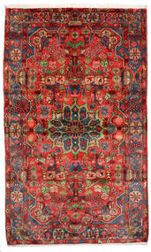 絨毯 オリエンタル ナハバンド オールド 155X255 レッド/ダークレッド (ウール, ペルシャ/イラン)