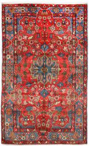 絨毯 ナハバンド オールド 156X252 レッド/グレー (ウール, ペルシャ/イラン)