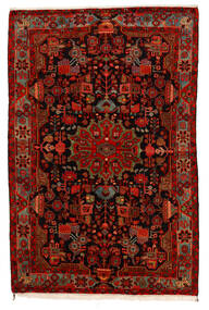 絨毯 オリエンタル ナハバンド オールド 159X235 レッド/茶色 (ウール, ペルシャ/イラン)