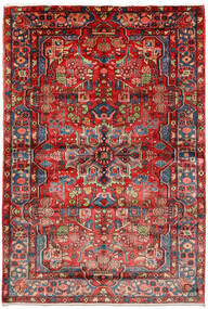 絨毯 オリエンタル ナハバンド オールド 161X235 レッド/ダークレッド (ウール, ペルシャ/イラン)