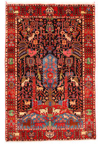  Persischer Nahavand Old Teppich 165X247 Rot/Braun (Wolle, Persien/Iran)