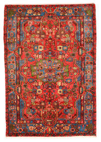 絨毯 ナハバンド オールド 159X228 レッド/茶色 (ウール, ペルシャ/イラン)