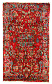  Nahavand Old Rug 157X260 Persian Wool Red/Dark Red Small Carpetvista