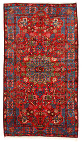 Nahavand Old Matot Matto 157X280 Punainen/Tummanpunainen Villa, Persia/Iran Carpetvista