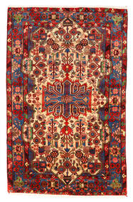 絨毯 オリエンタル ナハバンド オールド 158X253 レッド/茶色 (ウール, ペルシャ/イラン)
