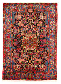 絨毯 ペルシャ ナハバンド オールド 153X220 レッド/ダークレッド (ウール, ペルシャ/イラン)