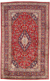 193X303 Dywan Keszan Orientalny Czerwony/Ciemno Różowy (Wełna, Persja/Iran) Carpetvista