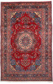  Mashad Rug 195X303 Persian Wool Red/Dark Red Carpetvista