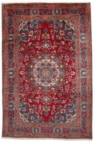 絨毯 ペルシャ マシュハド 193X293 レッド/ダークレッド (ウール, ペルシャ/イラン)