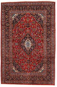 195X294 Tapis D'orient Kashan Rouge/Rouge Foncé (Laine, Perse/Iran) Carpetvista