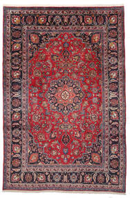  Maschad Teppich 195X292 Persischer Wollteppich Rot/Dunkelrosa Carpetvista