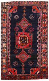 143X239 絨毯 オリエンタル ハマダン ダークパープル/レッド (ウール, ペルシャ/イラン) Carpetvista