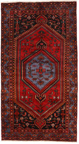 絨毯 ザンジャン 137X250 ダークレッド/レッド (ウール, ペルシャ/イラン)
