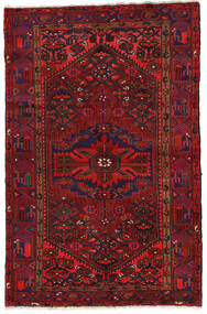 140X213 絨毯 オリエンタル ザンジャン レッド/ダークレッド (ウール, ペルシャ/イラン) Carpetvista