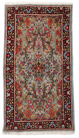  89X166 Floral Small Kerman Rug Wool, Carpetvista