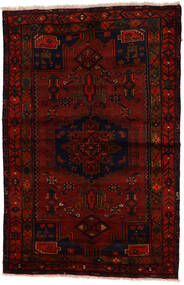 絨毯 オリエンタル ザンジャン 137X212 ダークレッド (ウール, ペルシャ/イラン)
