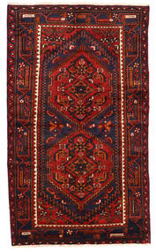  Zanjan Teppich 124X211 Persischer Wollteppich Rot/Dunkelrosa Klein Carpetvista