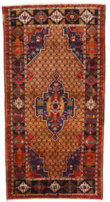 130X255 絨毯 オリエンタル コリアイ 茶色/ダークピンク (ウール, ペルシャ/イラン) Carpetvista