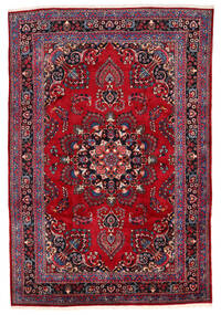  Persian Mashad Rug 195X290 Red/Dark Red (Wool, Persia/Iran)