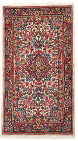  Persischer Kerman Teppich 88X160 Rot/Dunkelrot Carpetvista