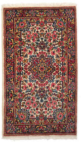  92X157 Kerman Vloerkleed Donkerrood/Rood Perzië/Iran Carpetvista
