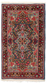  Kerman Rug 88X152 Persian Wool Brown/Dark Pink Small Carpetvista