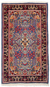  87X149 Kerman Teppich Rot/Dunkelrosa Persien/Iran Carpetvista