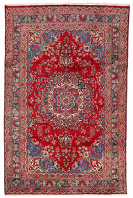 190X305 Dywan Orientalny Meszhed Czerwony/Szary (Wełna, Persja/Iran) Carpetvista