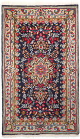 91X156 Kerman Vloerkleed Oosters Rood/Donkerpaars (Wol, Perzië/Iran) Carpetvista