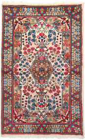  91X154 Floral Small Kerman Rug Wool, Carpetvista