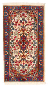  64X119 Floral Small Kerman Rug Wool, Carpetvista