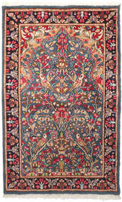  Kerman Rug 95X155 Persian Wool Red/Dark Grey Small Carpetvista
