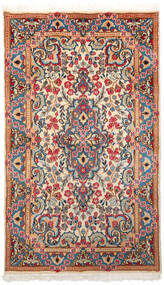  Kerman Rug 85X145 Persian Wool Beige/Grey Small Carpetvista