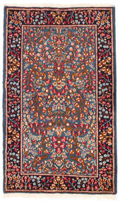 Kerman Rug Rug 91X152 Red/Dark Pink Wool, Persia/Iran Carpetvista