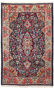  Kerman Rug 91X146 Persian Wool Dark Grey/Red Small Carpetvista